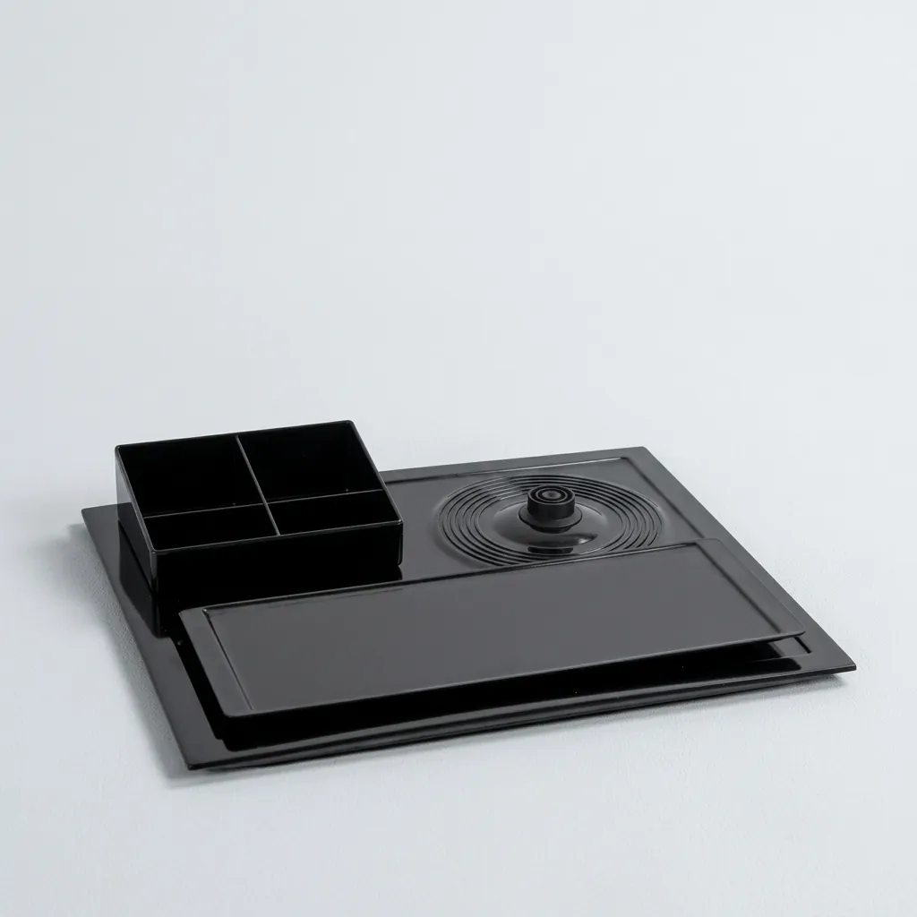 Melamine Welcome Tray with Tea Box [1026] — WTR-1026 (image 4)