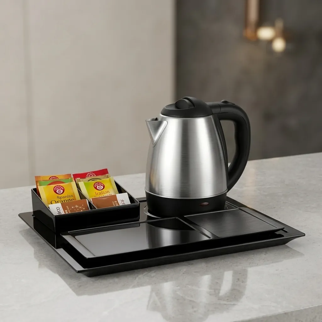 Melamine Welcome Tray with Tea Box [1026] — WTR-1026 (image 5)