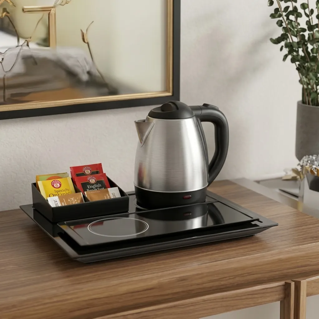 Melamine Welcome Tray with Tea Box [1026] — WTR-1026 (image 6)