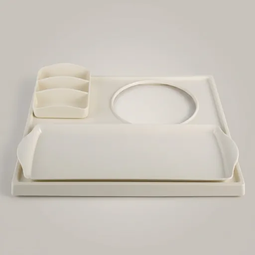 Melamine Welcome Tray with Tea Box [1028] — WTR-1028