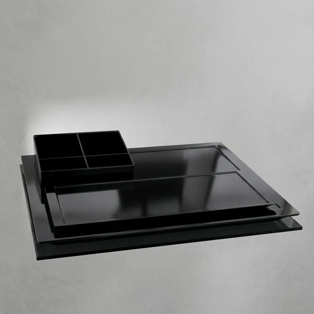 Melamine Welcome Tray with Tea Box [1030] — WTR-1030 (image 2)