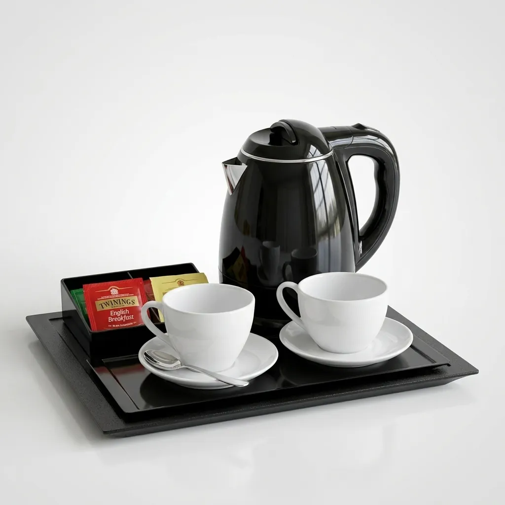 Melamine Welcome Tray with Tea Box [1030] — WTR-1030 (image 3)