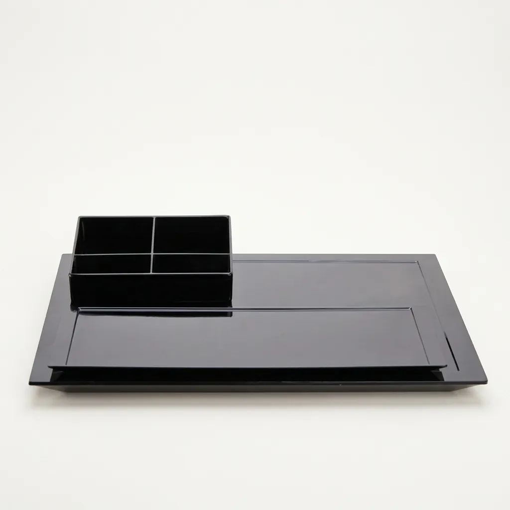 Melamine Welcome Tray with Tea Box [1030] — WTR-1030 (image 6)