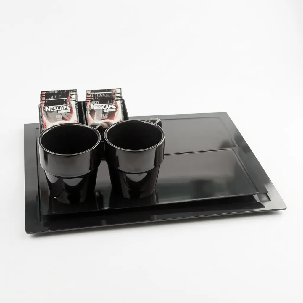 Melamine Welcome Tray with Tea Box [1030] — WTR-1030 (image 7)
