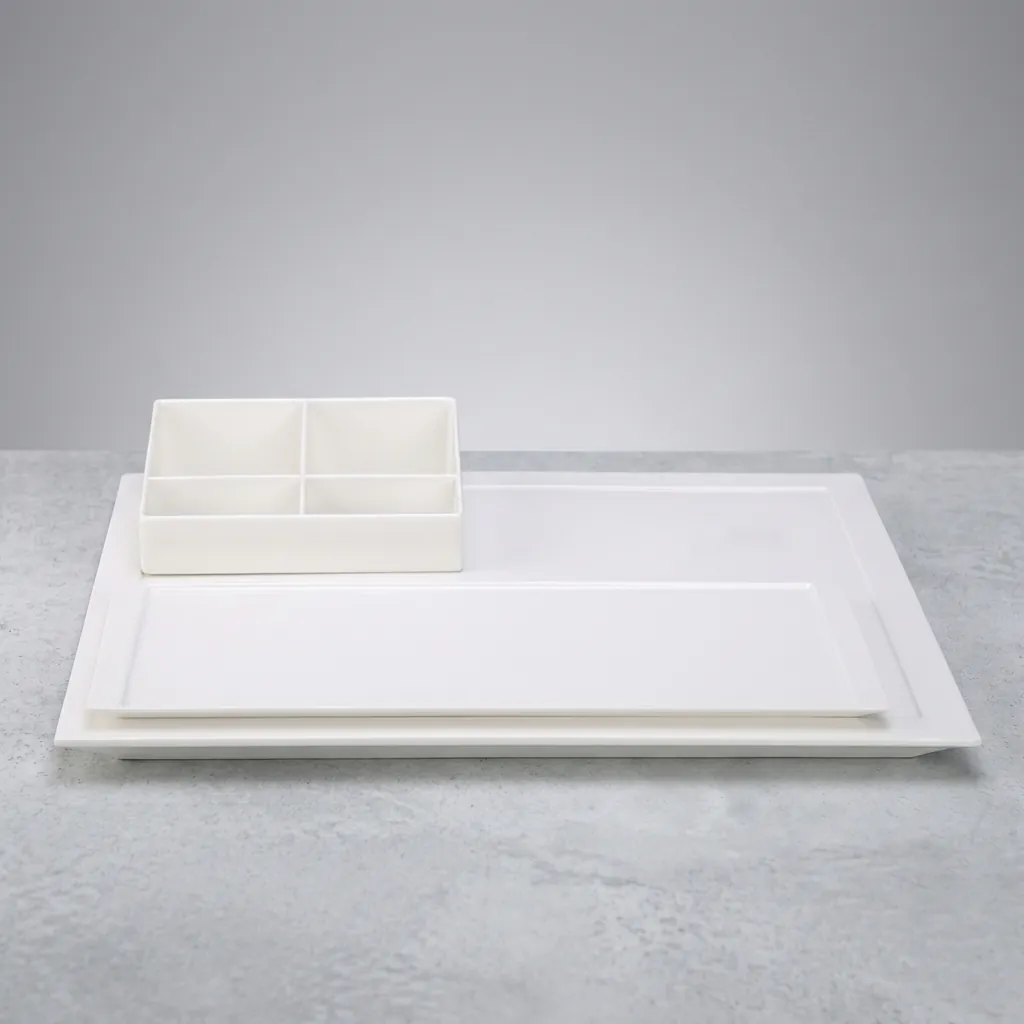 Melamine Welcome Tray with Tea Box [1031] — WTR-1031 (image 2)