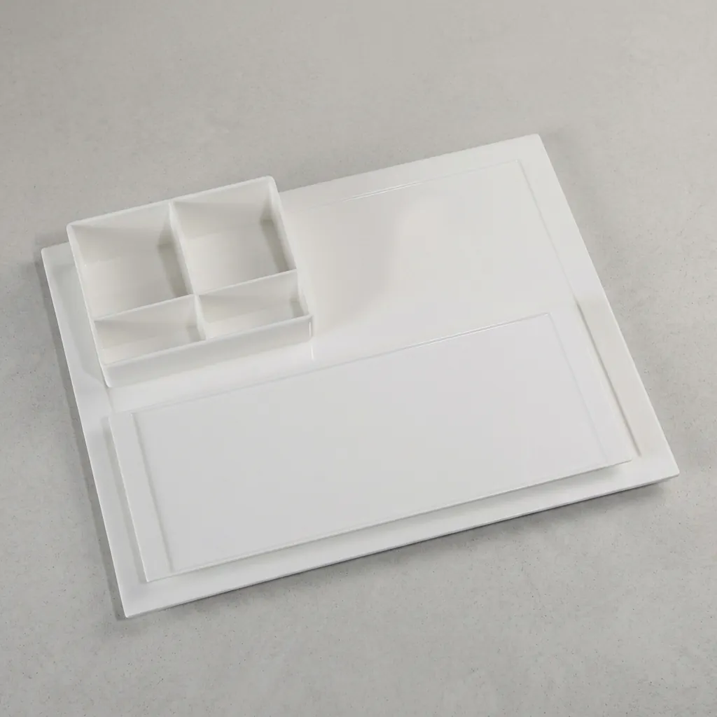 Melamine Welcome Tray with Tea Box [1031] — WTR-1031 (image 6)
