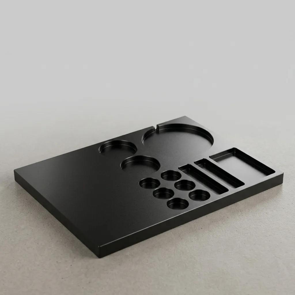Beech Wood Welcome Tray with Capsule Recesses [1036] — WTR-1036 (image 3)
