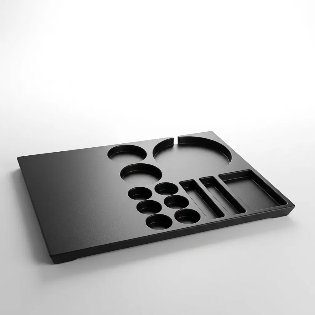 Melamine Welcome Tray with Capsule Recesses [1037] — WTR-1037 (image 4)