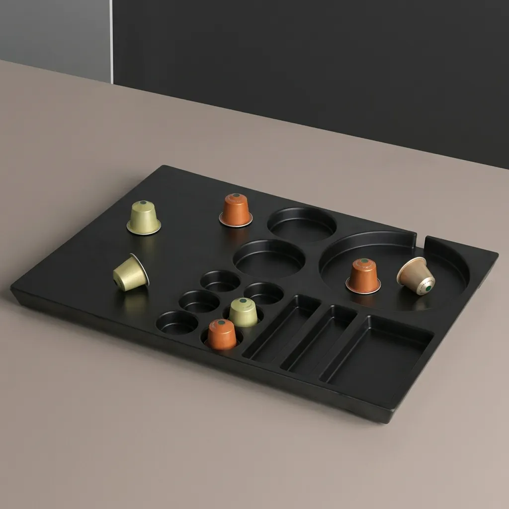 Melamine Welcome Tray with Capsule Recesses [1037] — WTR-1037 (image 5)