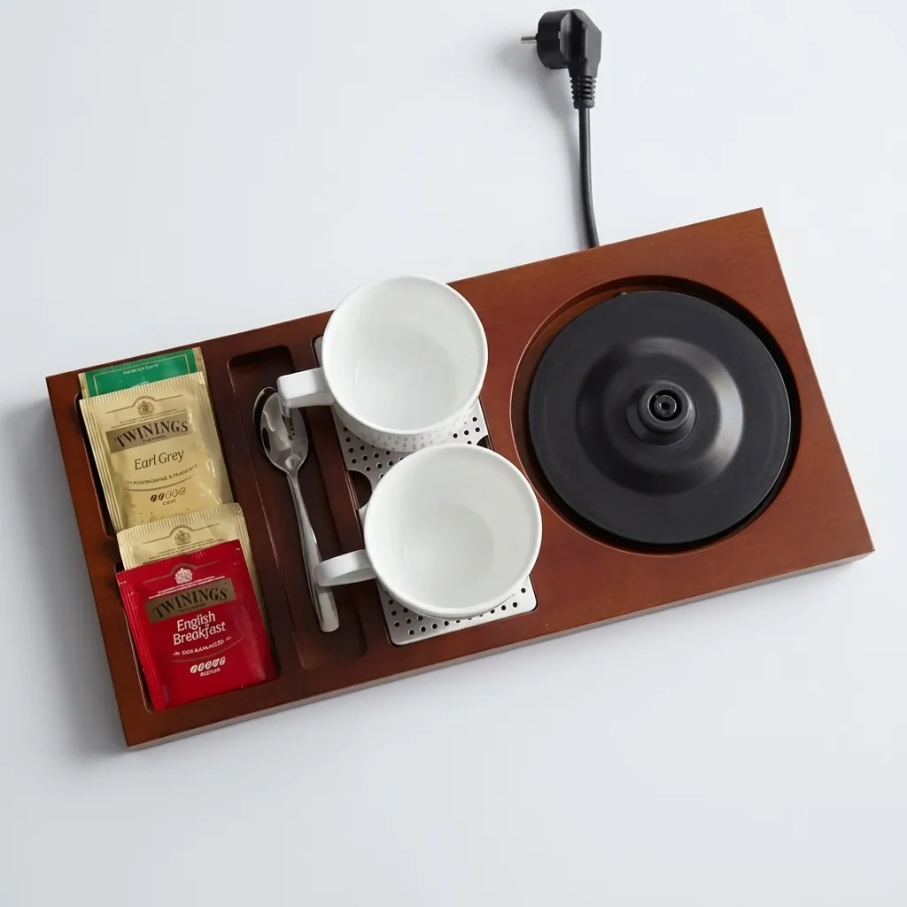 Wooden Welcome Tray Beech with Removable Drip Tray — WTR-1040 (image 4)