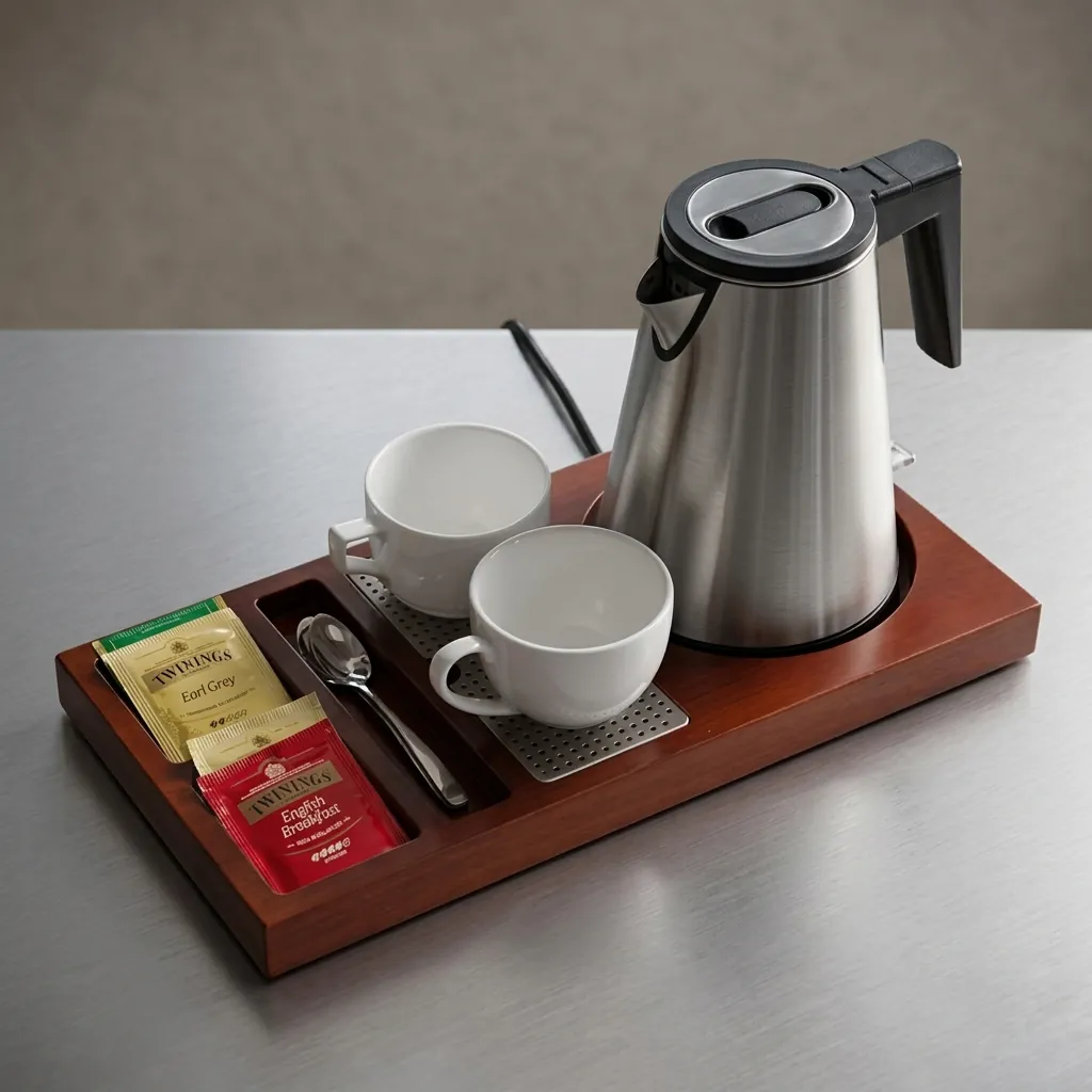 Wooden Welcome Tray Beech with Removable Drip Tray — WTR-1040 (image 6)