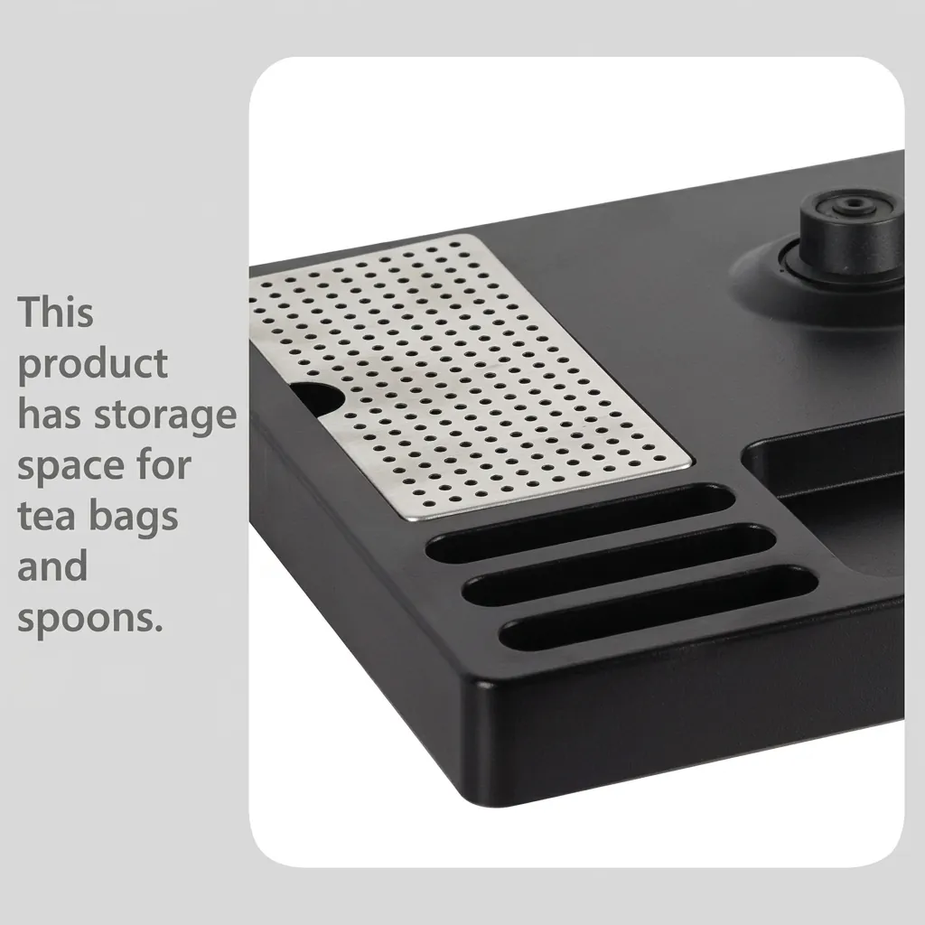 Heat-Resistant ABS 3-in-1 Tray with Stainless Steel Drip Tray [1041] — WTR-1041 (image 5)