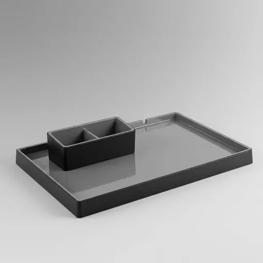 Dual Color ABS Welcome Tray [1044] — WTR-1044