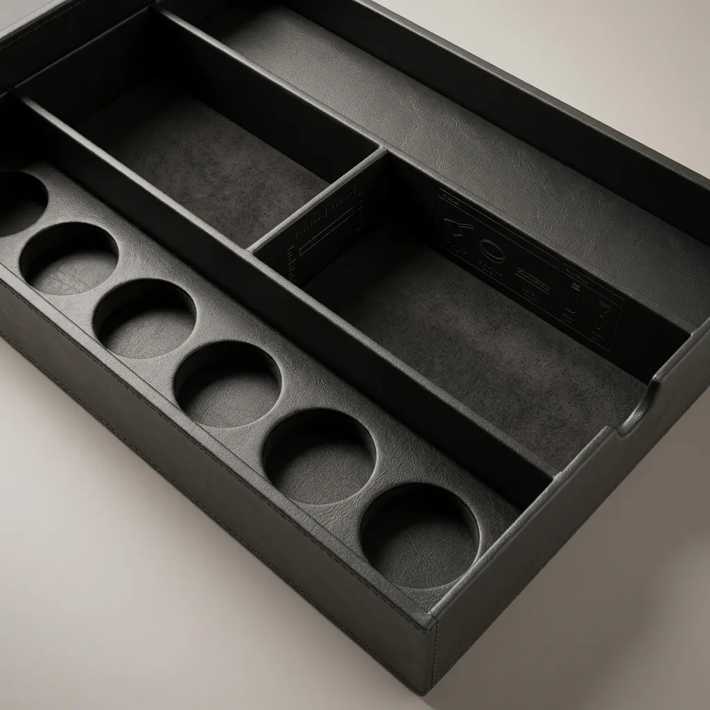 Melamine Welcome Tray with Capsule Recesses [1050] — WTR-1050 (image 6)