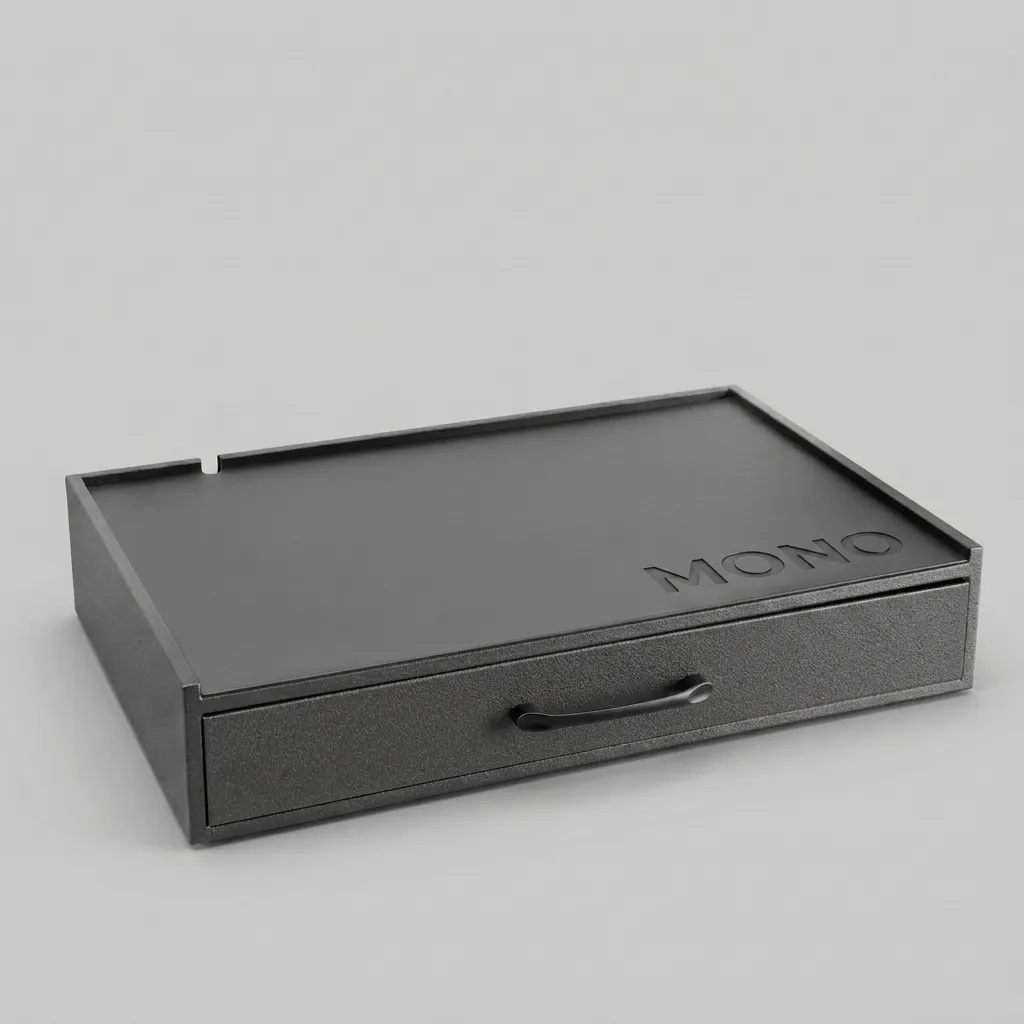 PU Leather Tray With Drawer Runner — WTR-1052