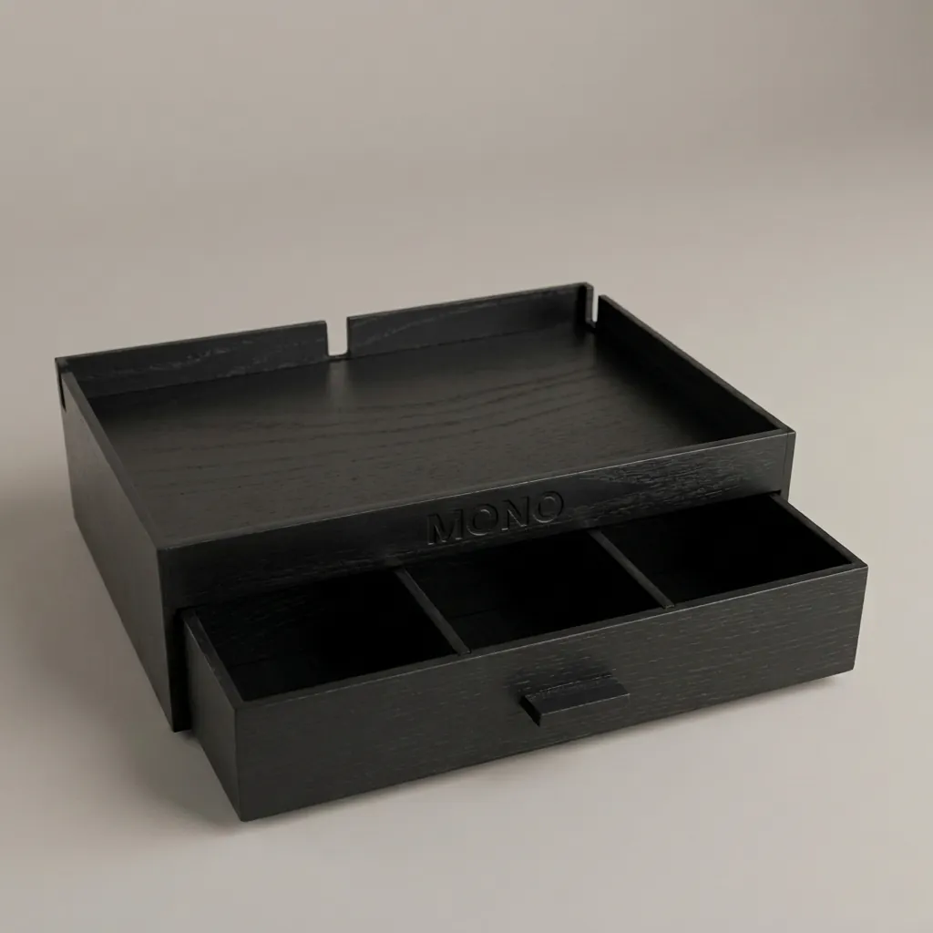 Beech Wood Drawer 3-in-1 Tray [1054] — WTR-1054 (image 1)