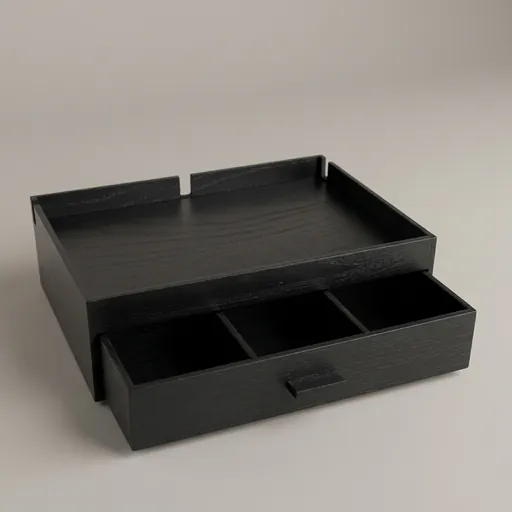 Beech Wood Drawer 3-in-1 Tray [1054] — WTR-1054