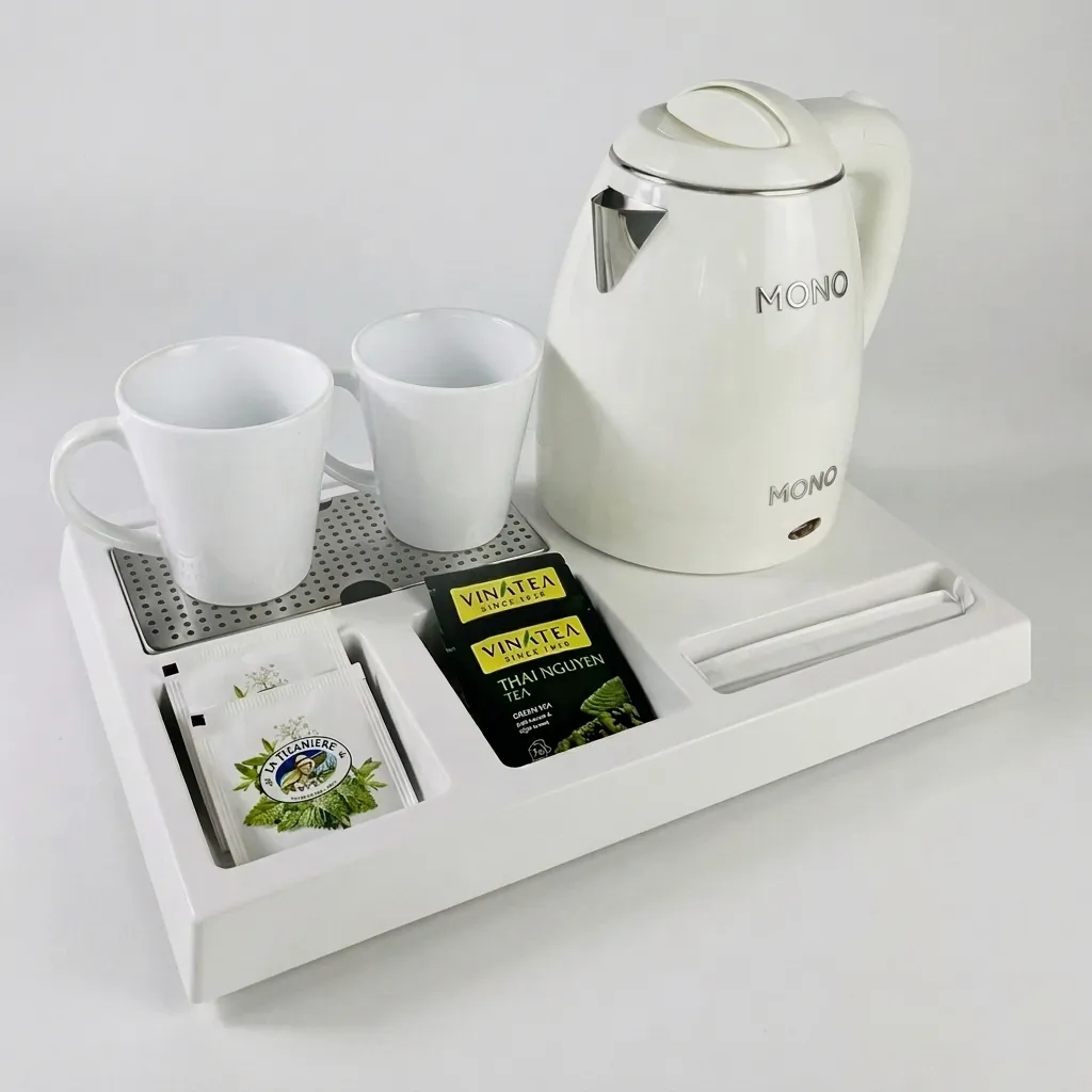 Heat-Resistant ABS 3-in-1 Tray with Stainless Steel Drip Tray [1057] — WTR-1057 (image 1)