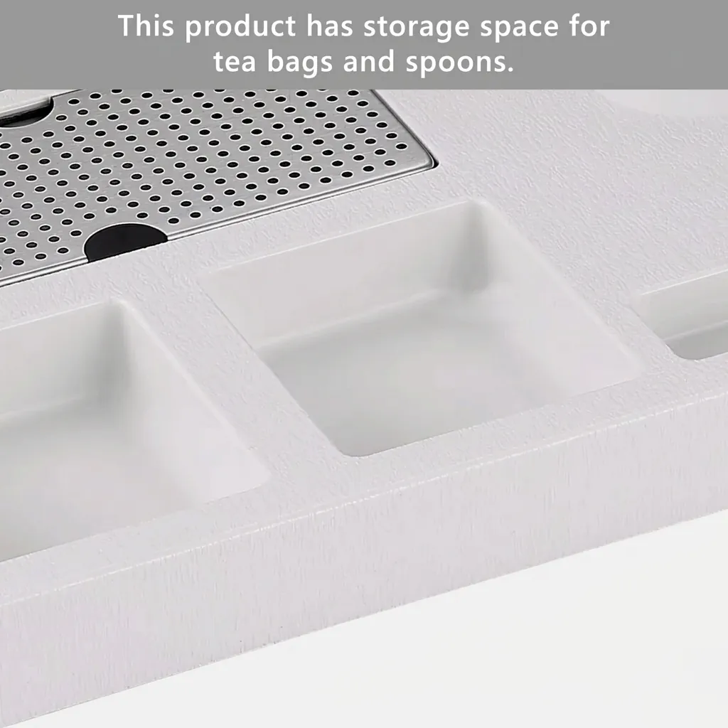 Heat-Resistant ABS 3-in-1 Tray with Stainless Steel Drip Tray [1057] — WTR-1057 (image 5)