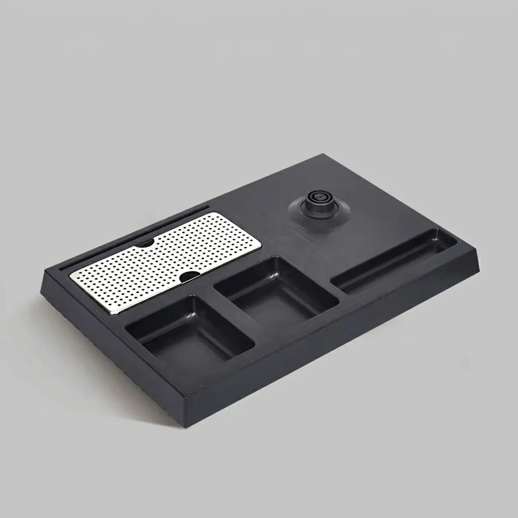 Heat-Resistant ABS 3-in-1 Tray with Stainless Steel Drip Tray [1058] — WTR-1058 (image 8)