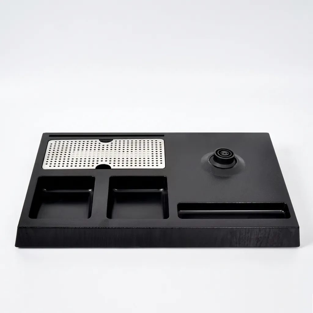 Heat-Resistant ABS 3-in-1 Tray with Stainless Steel Drip Tray [1058] — WTR-1058 (image 9)