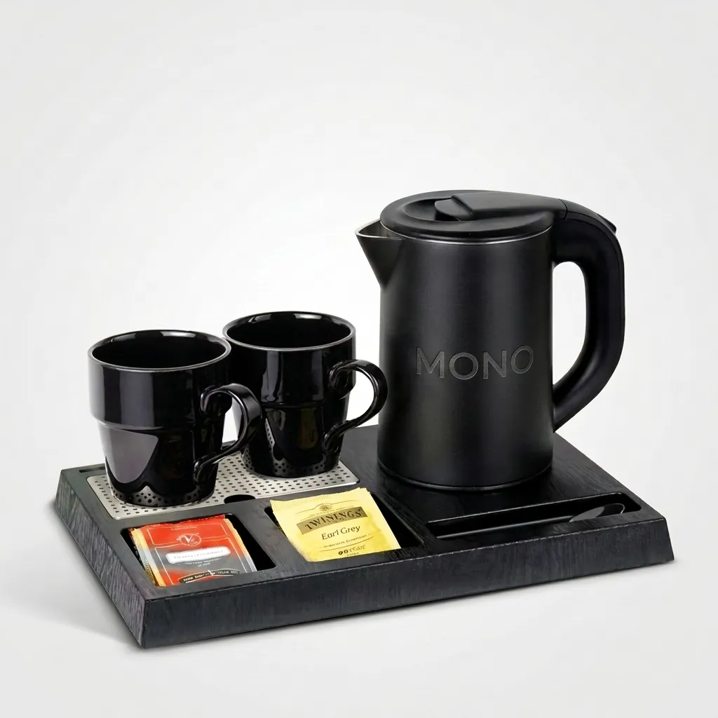 Heat-Resistant ABS 3-in-1 Tray with Stainless Steel Drip Tray [1058] — WTR-1058 (image 1)