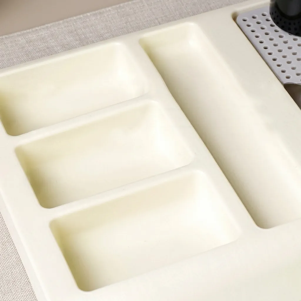 Heat-Resistant ABS 3-in-1 Tray with Stainless Steel Drip Tray [1059] — WTR-1059 (image 10)