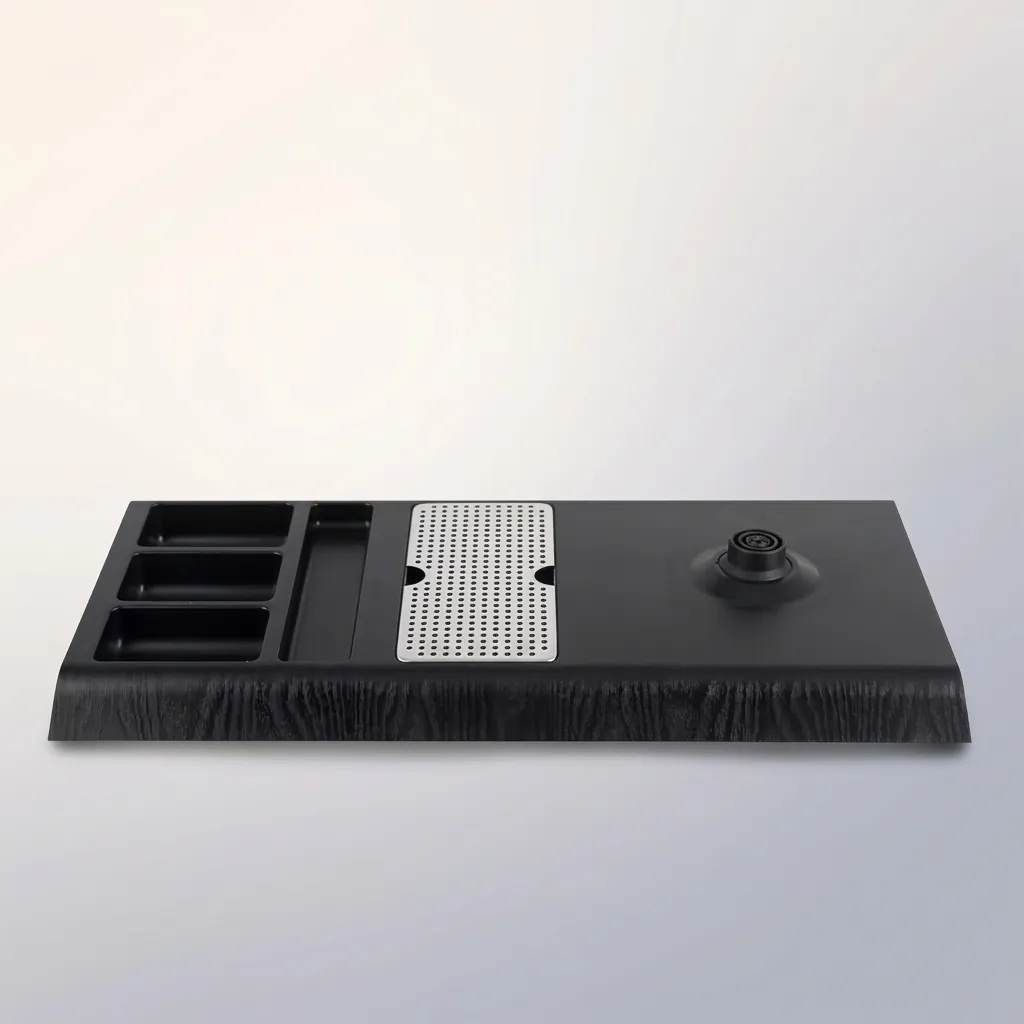 Heat-Resistant ABS 3-in-1 Tray with Stainless Steel Drip Tray [1060] — WTR-1060 (image 7)