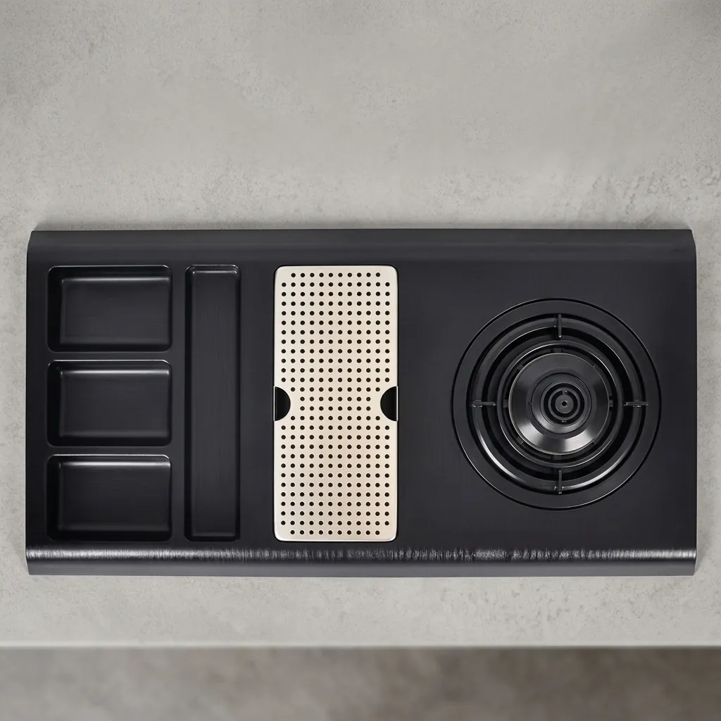 Heat-Resistant ABS 3-in-1 Tray with Stainless Steel Drip Tray [1060] — WTR-1060 (image 9)