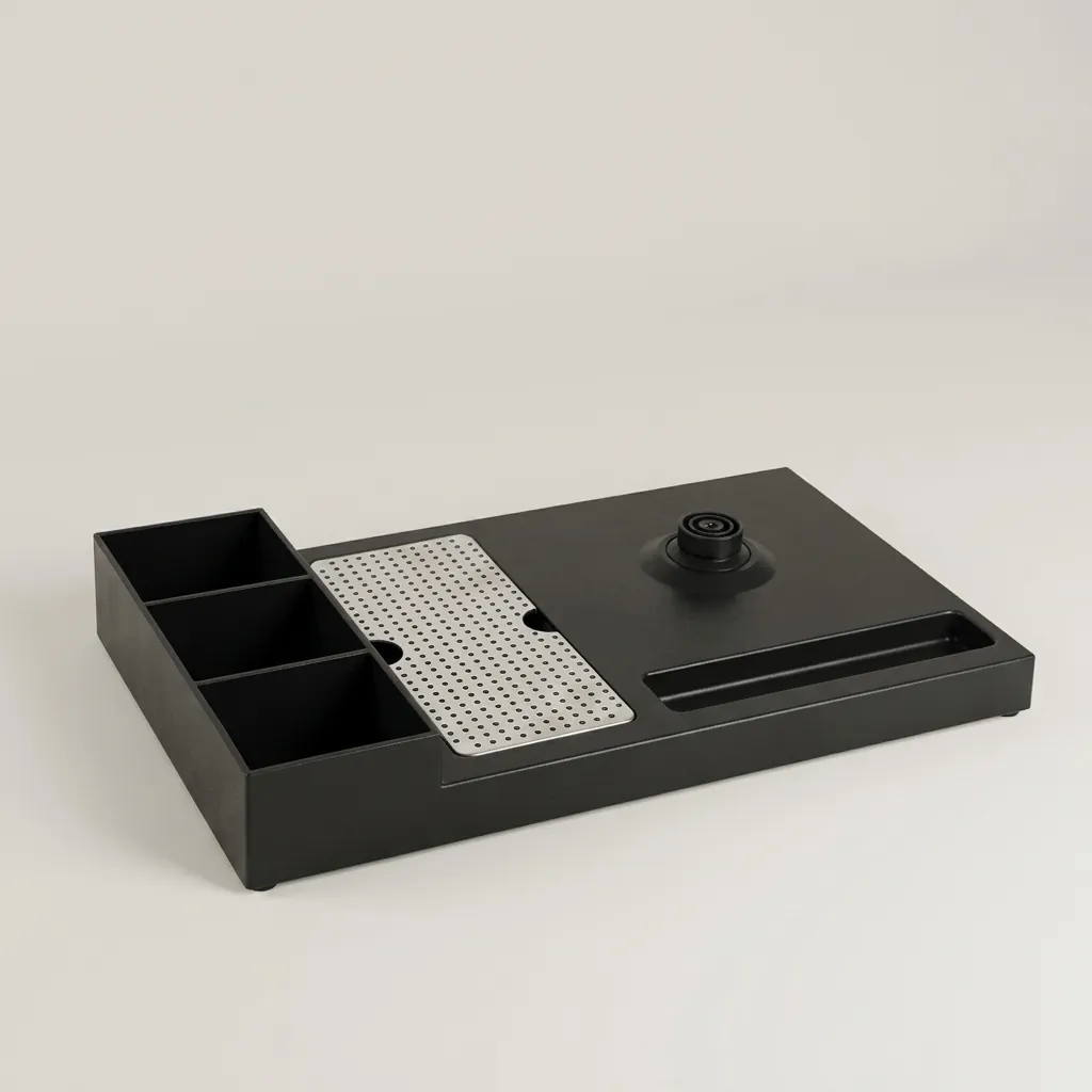 Heat-Resistant ABS 3-in-1 Tray with Stainless Steel Drip Tray [1062] — WTR-1062 (image 4)