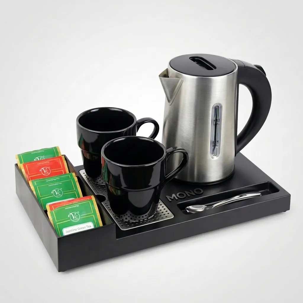 Heat-Resistant ABS 3-in-1 Tray with Stainless Steel Drip Tray [1062] — WTR-1062 (image 1)
