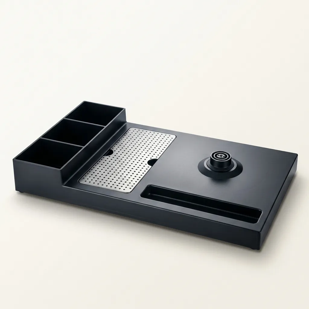 Heat-Resistant ABS 3-in-1 Tray with Stainless Steel Drip Tray [1062] — WTR-1062 (image 6)