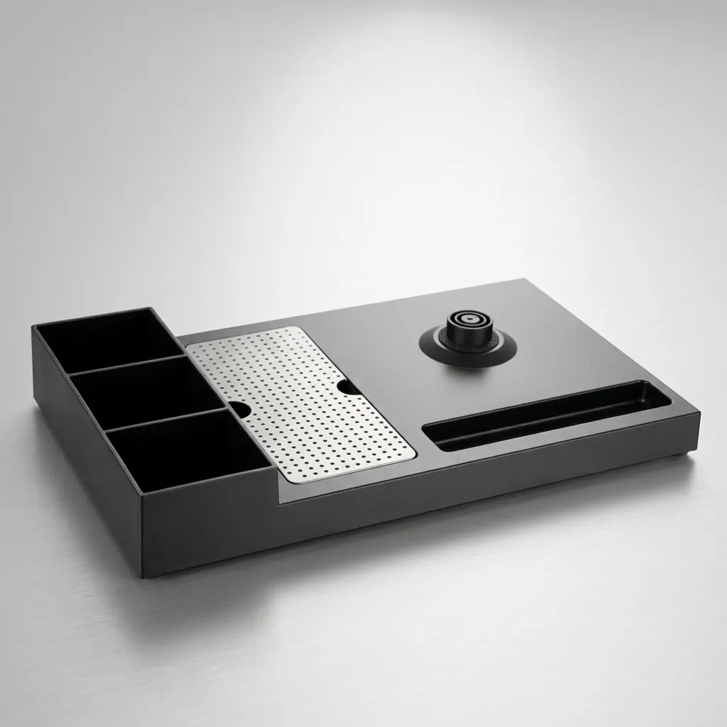Heat-Resistant ABS 3-in-1 Tray with Stainless Steel Drip Tray [1062] — WTR-1062 (image 7)