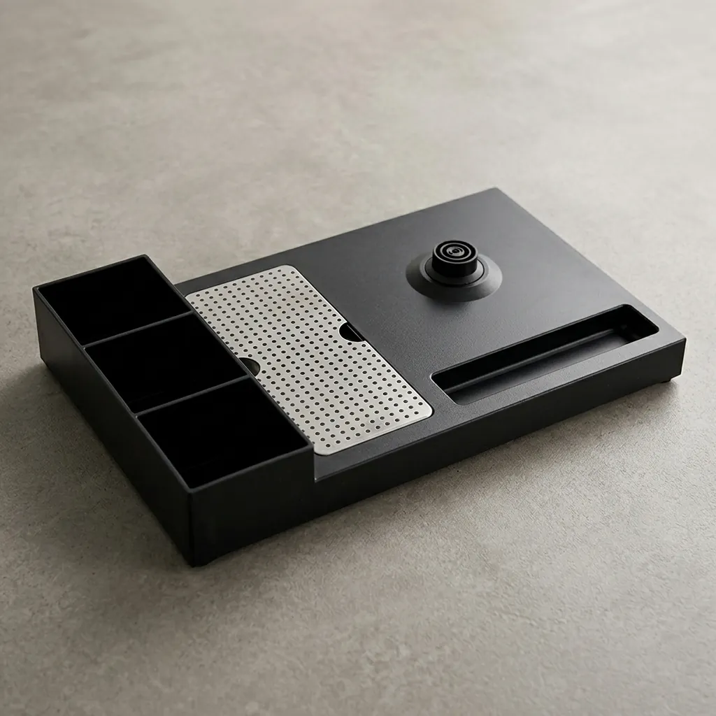 Heat-Resistant ABS 3-in-1 Tray with Stainless Steel Drip Tray [1062] — WTR-1062 (image 8)