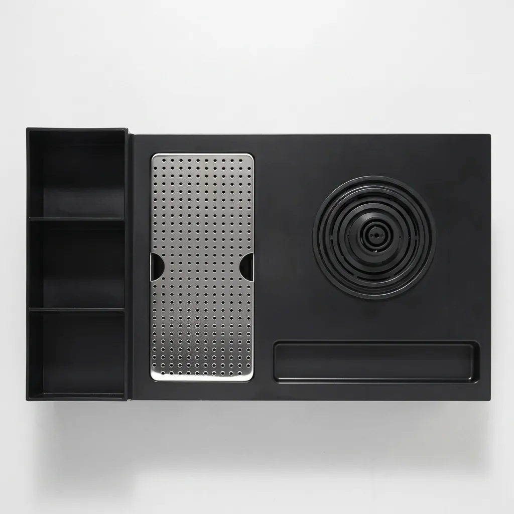 Heat-Resistant ABS 3-in-1 Tray with Stainless Steel Drip Tray [1062] — WTR-1062 (image 9)