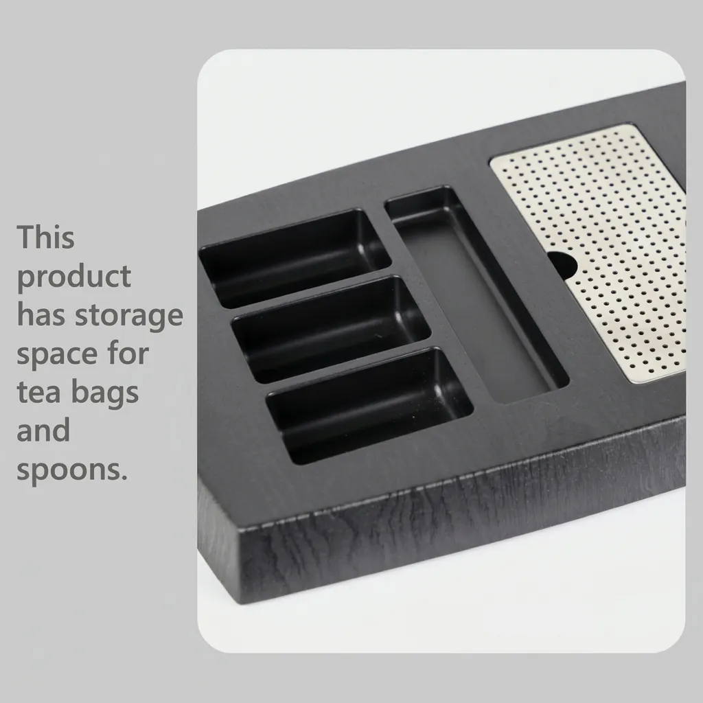 Heat-Resistant ABS 3-in-1 Tray with Stainless Steel Drip Tray [1066] — WTR-1066 (image 2)