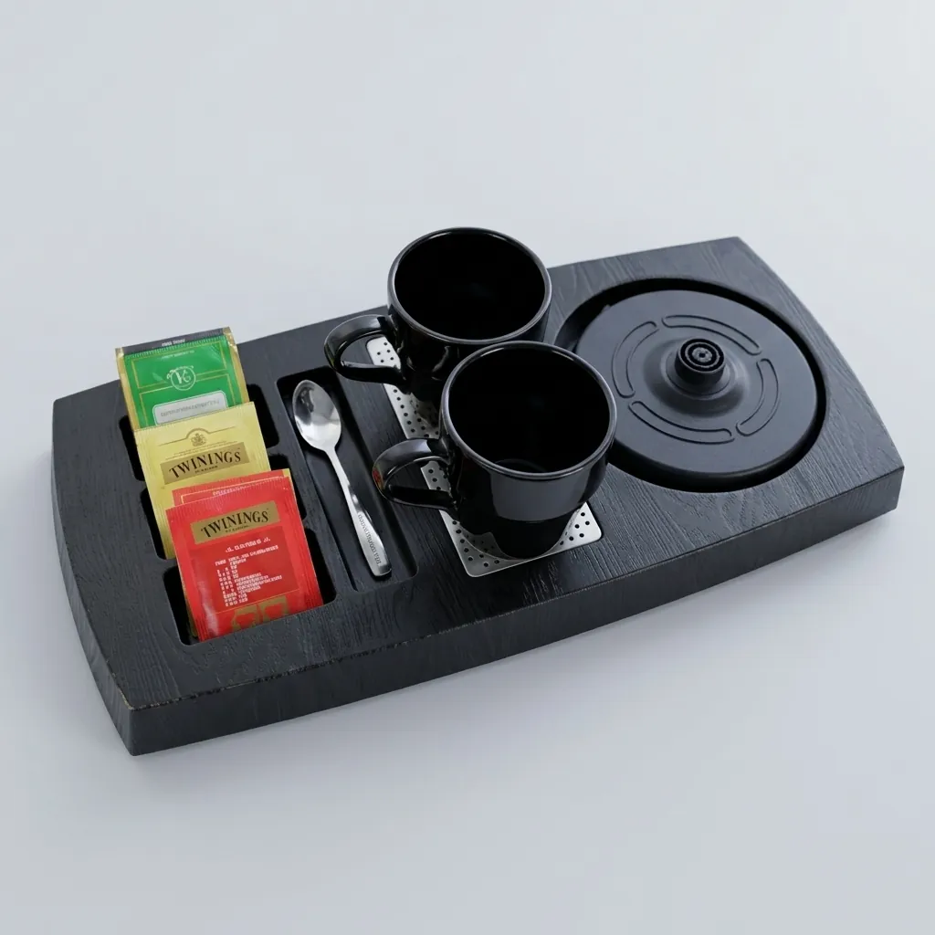Heat-Resistant ABS 3-in-1 Tray with Stainless Steel Drip Tray [1066] — WTR-1066 (image 4)