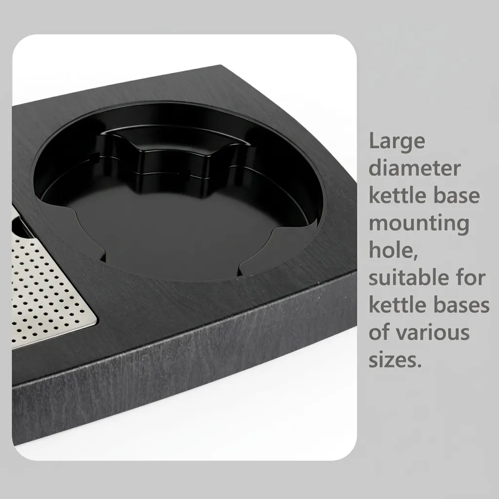 Heat-Resistant ABS 3-in-1 Tray with Stainless Steel Drip Tray [1066] — WTR-1066 (image 9)